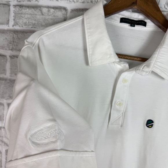 EXTRACURRICULAR Pure White Performance Casual Golf Polo Mens XL Stretch - Picture 4 of 9